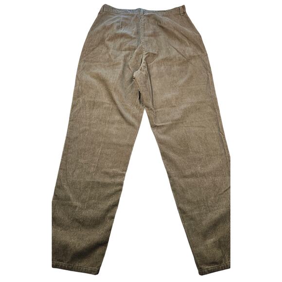 NWT woolrich vintage tan neutral sz 12 corduroy bare back high waist pants NEW - Picture 2 of 8